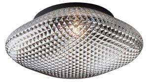 LINARES Szary przydymiony E27 IP44 Lampa sufitowa łazienkowa Luces Exclusivas LE42440