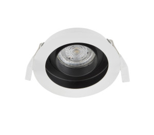 ARROYITO Biały | Czarny GU10 Oczko sufitowe regulowane Luces Exclusivas LE61379