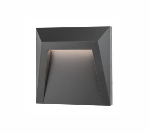 ALAVA Szary LED 1,2W 3000K IP65 Lampa schodowa, elewacyjna Luces Exclusivas LE71432