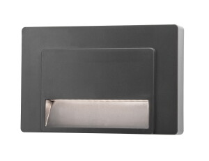 ALAVA Szary LED 1,2W 3000K IP65 Lampa schodowa, elewacyjna Luces Exclusivas LE71433