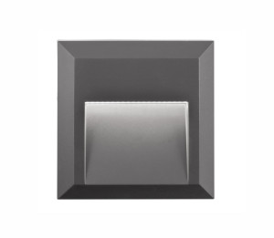 TERRASSA Szary LED 2W 3000-4000K IP54 Lampa schodowa, elewacyjna Luces Exclusivas LE71437