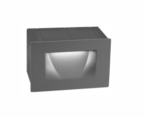 TARTAGAL Szary LED 3W 3000K IP54 Lampa schodowa, elewacyjna Luces Exclusivas LE71444