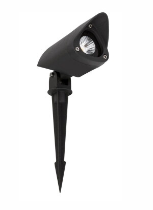 TORREJON Czarny LED 7W 3000K IP65 Reflektor ogrodowy Luces Exclusivas LE71452