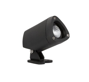 TRUJILLO Czarny LED 3W 3000K IP65 Reflektor ogrodowy Luces Exclusivas LE71454