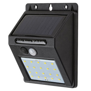 Ostrava Czarna LED 1,3W Zasilanie solarne 4000K Czujnik ruchu IP44 Kinkiet zewnętrzny Rabalux 7880