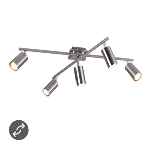 MARLEY Nikiel mat 5xGU10 Regulowana lampa sufitowa Trio 612400507