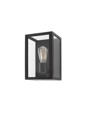 PENAFLOR Czrny E27 IP54 Kinkiet zewnętrzny Luces Exclusivas LE71350