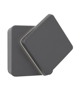 PLOTTIER Szary LED 12W 3000K IP54 Kinkiet zewnętrzny Luces Exclusivas LE71355