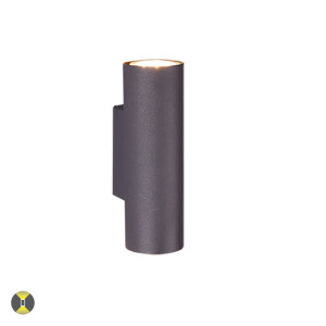 MARLEY Czarny mat 2xGU10 Kinkiet ścienny Trio 212400232