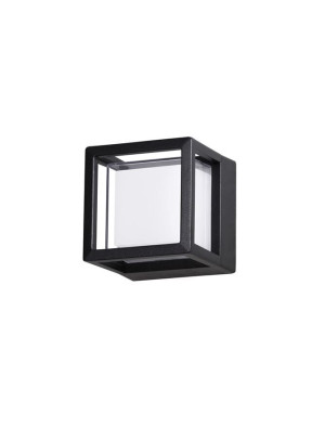 MEDELLIN Czarny LED 6W 3000K IP54 Kinkiet zewnętrzny Luces Exclusivas LE71322
