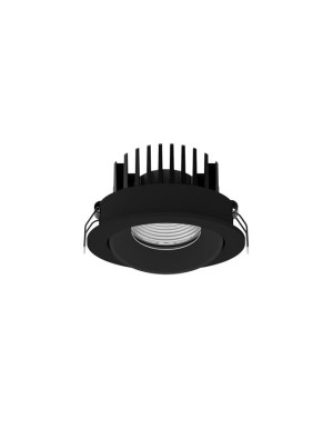 MALLORCA Czarna 12W 3000K IP65 Oczko sufitowe ruchome Luces Exclusivas LE61579