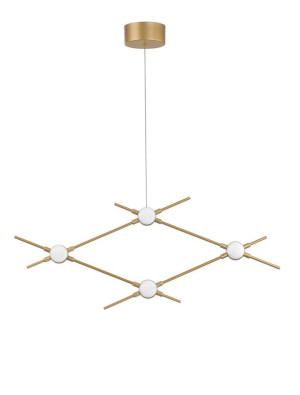 AZUL Złota 9,6W 3000K Lampa wisząca Luces Exclusivas LE41329