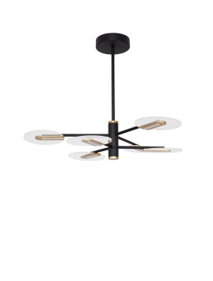 CEJA Czarna/Złota 42W 3000K Lampa wisząca Luces Exclusivas LE41375