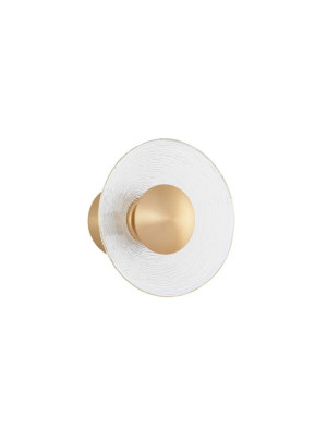 CORO Złoty mosiądz śr. 20 cm 8W 3000K Kinkiet ścienny Luces Exclusivas LE41380 ( 2 szt. dostępne od ręki. Wysyłka 24 h. )