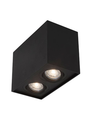 CHIVACOA Czarny szer. 16cm. 2xGU10 Downlight regulowany Luces Exclusivas LE61453