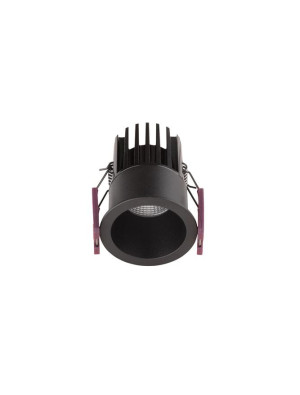 TURMERO Czarny LED 7W 3000K IP32 Oczko sufitowe łazienkowe Luces Exclusivas LE61339