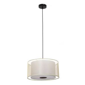 ANETA Beż | Czarny 3xE27 Lampa wisząca Rabalux 5096