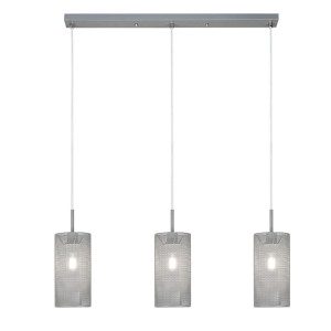 Callia Popielaty 3xE14 Lampa wisząca Rabalux 3019