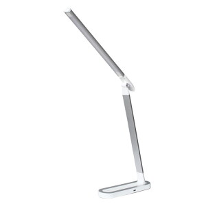 Misha Srebrny | Biały LED 7W 4000K Ładowarka USB, Ściemnialna Lampka biurkowa Rabalux 3349