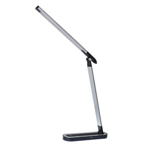 Misha Srebrny | Czarny LED 7W 4000K Ładowarka USB, Ściemnialna Lampka biurkowa Rabalux 3350