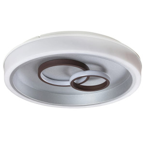 Portia Srebrny | Biały | Brąz LED 40W 4000K Lampa sufitowa Rabalux 3319