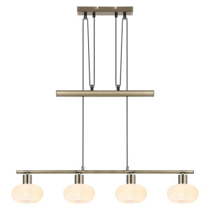 Sorina Mosiądz antyczny 4xE14 Lampa wisząca regulowana Rabalux 3917