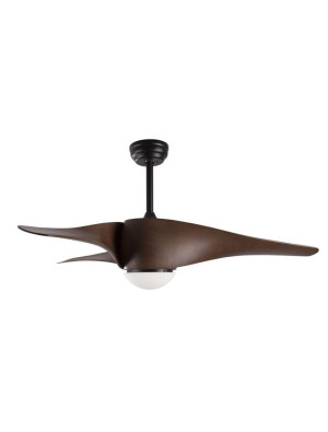 SAMPUES Czarny | Brąz z wentylatorem LED 18W 3000K Lampa wisząca Luces Exclusivas LE42553
