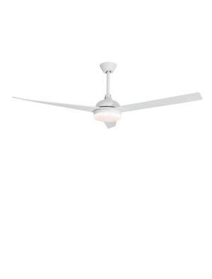 ROSARIO Biały z wentylatorem LED 18W 3000K Lampa wisząca Luces Exclusivas LE42549