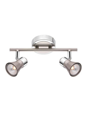 MULCHEN Chrom | Nikiel 2xGU10 Spot Luces Exclusivas LE42508