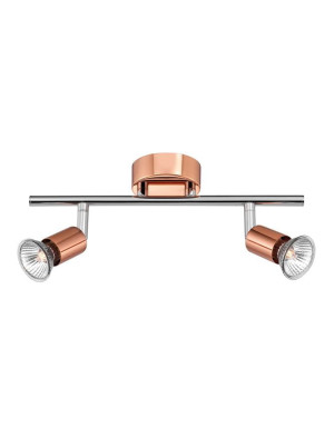 MIRAMAR Miedź | Chrom 2xGU10 Spot Luces Exclusivas LE42486