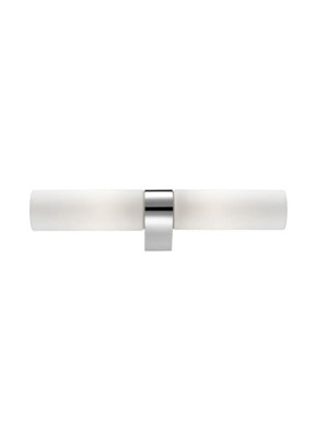 LETICIA Biały Opal | Chrom 2xE14 IP44 Kinkiet łazienkowy Luces Exclusivas LE42436 ( 1 szt. dostępna od ręki. Wysyłka 24 h. )
