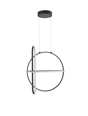HOYO Czarna LED 48W 3000K Lampa wisząca Luces Exclusivas LE41404