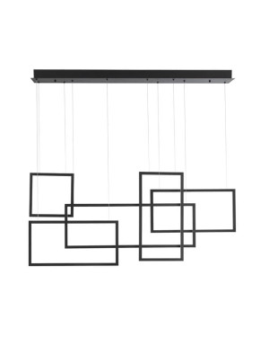 LEPE Czarny mat LED 80W 3000K Lampa wisząca Luces Exclusivas LE41433