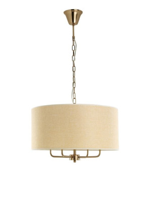 GUATIRE Beżowy | Antyczny brąz 4xE14 Lampa wisząca Luces Exclusivas LE42384