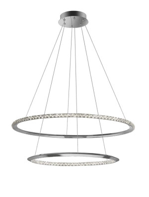 CAUCETE Chrom śr. 80cm. LED DIM 50W 3000K ściemnialna Lampa wisząca Luces Exclusivas LE42310