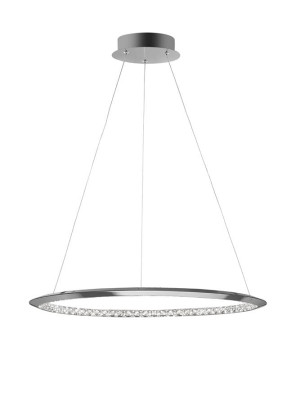 CAUCETE Chrom śr. 60cm. LED DIM 32W 3000K ściemnialna Lampa wisząca Luces Exclusivas LE42311