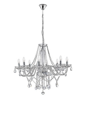 CARACAS Chrom 8xE14 Żyrandol Luces Exclusivas LE42296