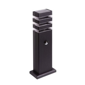 SO-40P PIR Czarny wys. 40cm. Czujnik ruchu GU10 IP44 Słupek ogrodowy EcoLight EC79420