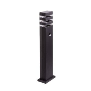 SO-60P PIR Czarny wys. 60cm. Czujnik ruchu GU10 IP44 Słupek ogrodowy EcoLight EC79422
