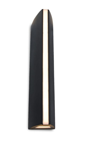 LEO Czarny LED 14W IP54 3000K Kinkiet zewnętrzny Lutec 5192701330