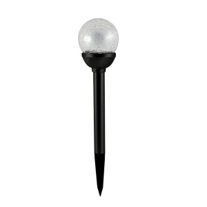 Polux Lampa solarna Kula RGB Czarna 303684