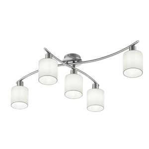 GARDA Biała Lampa sufitowa 5 x E14