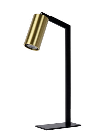 SYBIL Czarny | Matowe Złoto | Mosiądz GU10 Lampa stołowa