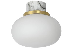 LORENA Opal | Biały śr.23cm. IP44 E27 Łazienkowa lampa sufitowa ( 6 szt. dostępnych od ręki. Wysyłka 24 h )