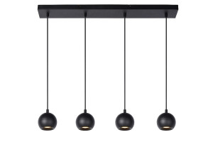 FAVORI Czarny 4xGU10 Lampa wisząca