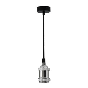 Zawiesie z oprawką IL MIO NOLA chrom kabel czarny 309037