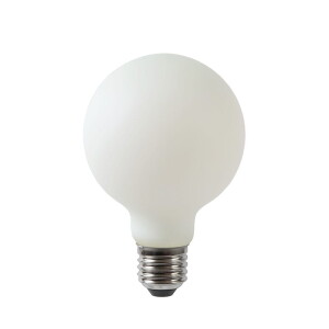 LED FILAMENT śr.8cm 5W COG ściemnialny Barwa ciepła 2700K Opal E27 230V Lucide 49048/05/61