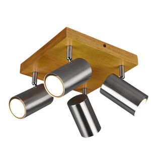 MARLEY Nikiel mat | Brąz 4xGU10 Spot Trio 812400407