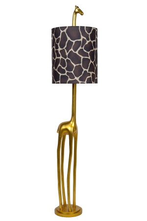 MISS TALL Matowe złoto | Mosiądz Ø35cm E27 Lampa podłogowa