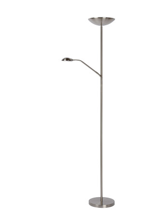ZENITH Satynowy chrom 20W LED Dim. 3000K Ø25,4cm Lampa podłogowa